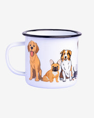 Enamel cup - dogs