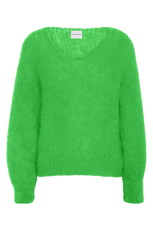 Milana LS Mohair Knit Bright Green