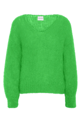 Milana LS Mohair Knit Bright Green