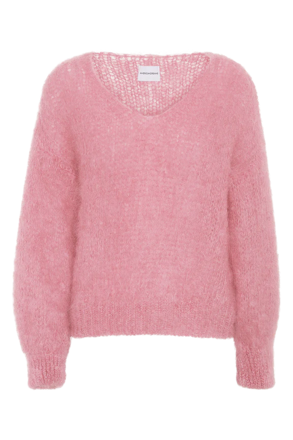 Milana LS Mohair Knit Soft Berry