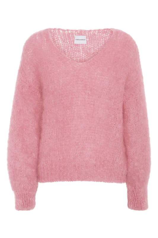 Milana LS Mohair Knit Soft Berry