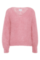 Milana LS Mohair Knit Soft Berry