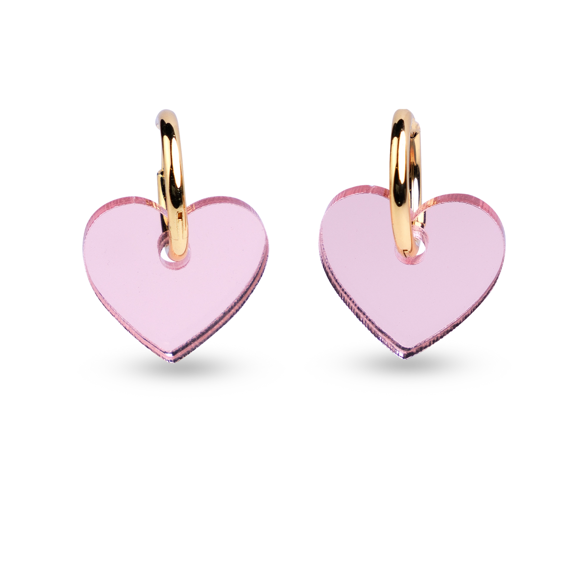 Korvakorut Sydän I Mirror Pinkki