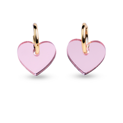 Korvakorut Sydän I Mirror Pinkki