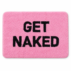 Kylpyhuoneen matto - Get naked pinkki - Lempi Lifestyle