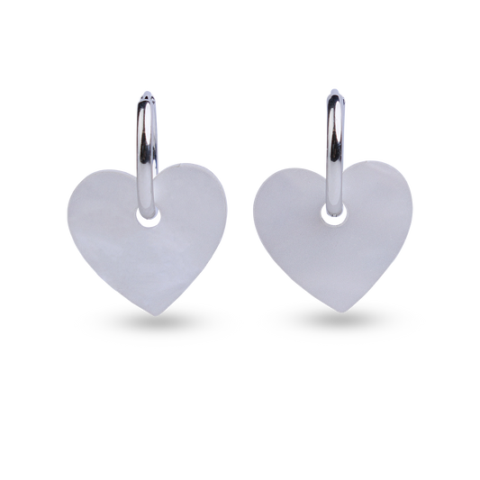 Korvakorut Sydän I  Valkoinen