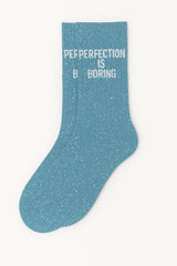 Glittersukat Perfection is Boring - turkoosit kimallesukat