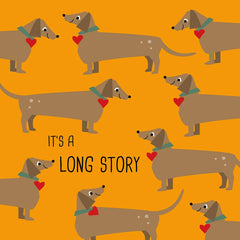 Servetti - Lautasliina Long Story Orange Napkin 33x33