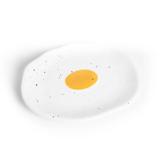 Jewelry plate, fried egg