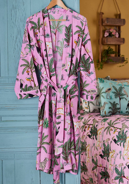 Aamutakki Jungle, viidakkokuosi pinkki - Lempi Lifestyle