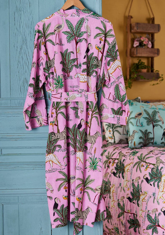 Aamutakki Jungle, viidakkokuosi pinkki - Lempi Lifestyle