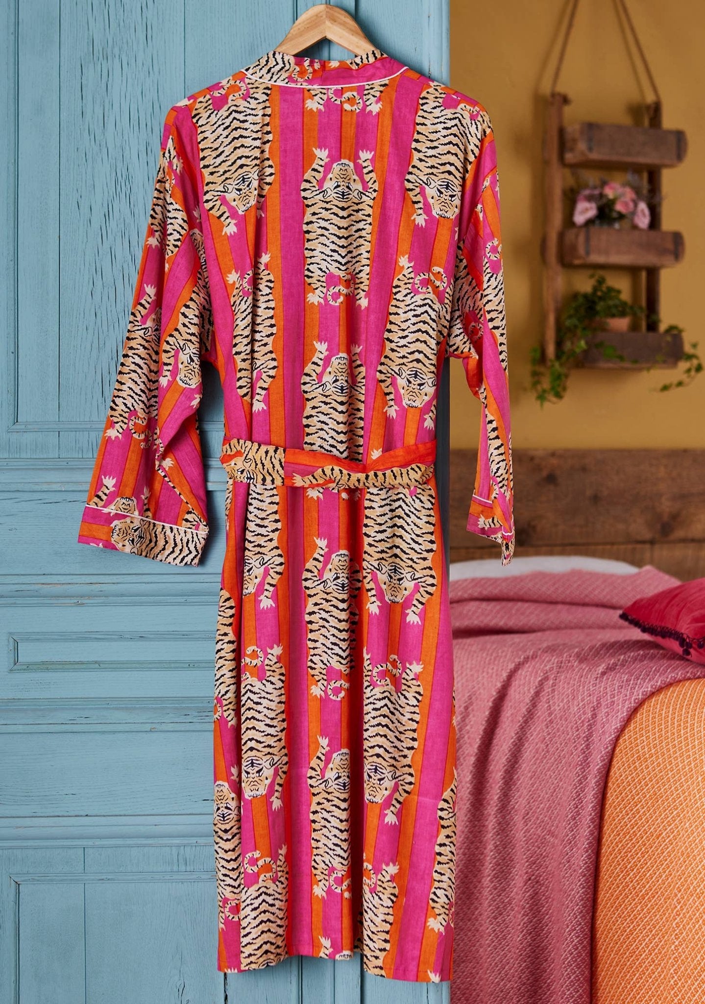 Aamutakki Tiger stripe, pinkki - Lempi Lifestyle