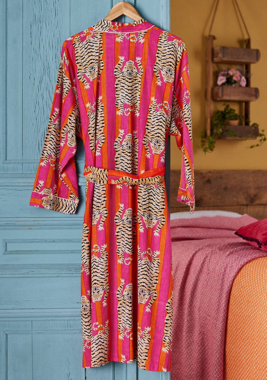 Aamutakki Tiger stripe, pinkki - Lempi Lifestyle