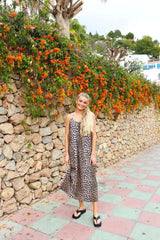Alma long strap dress - leopardimekko - Lempi Lifestyle