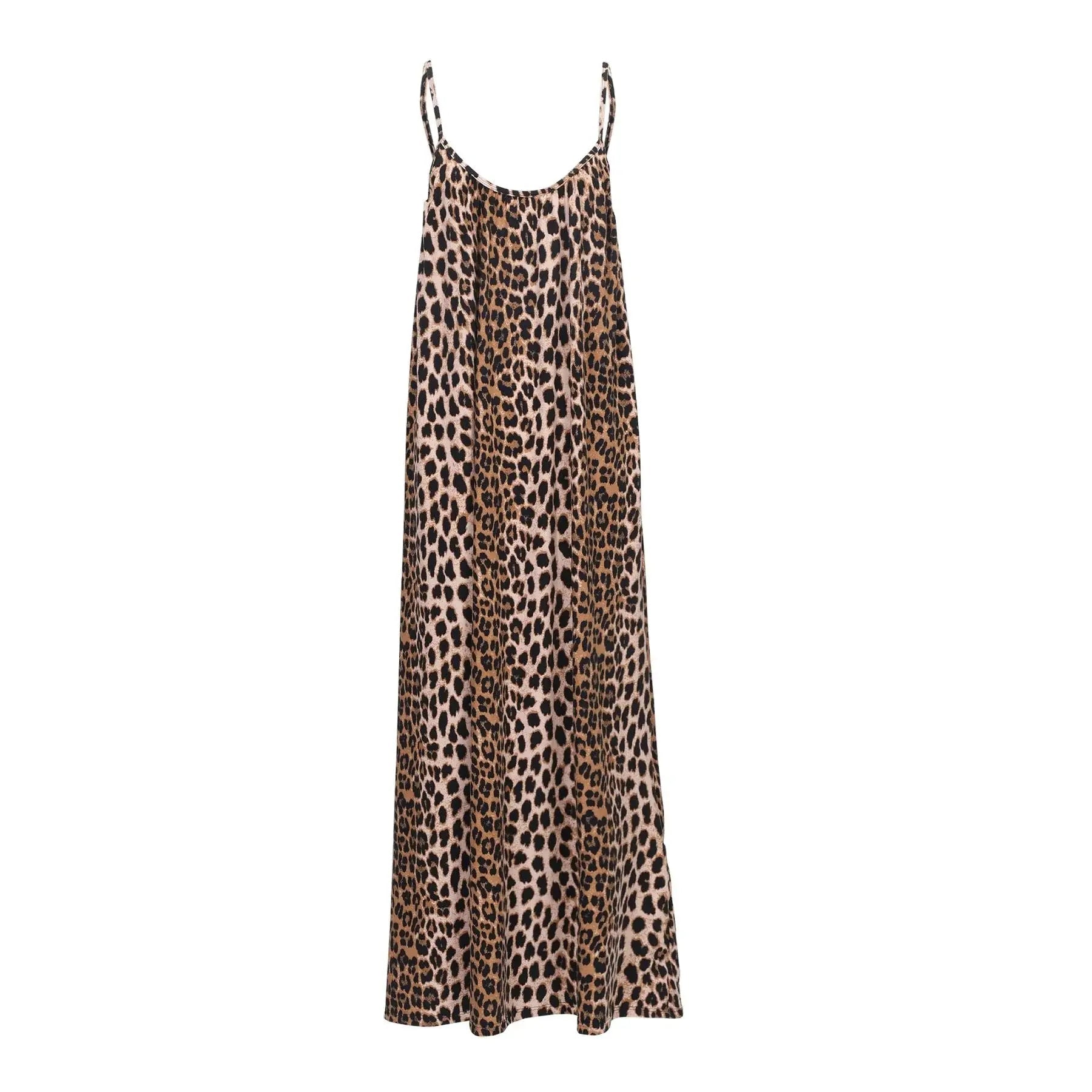 Alma long strap dress - leopardimekko - Lempi Lifestyle