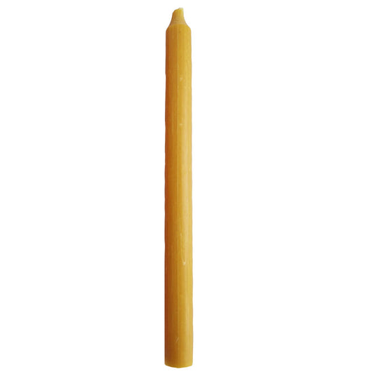 Antique candle lux ocher yellow