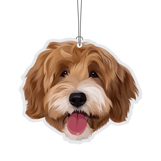 Autotuoksu Labradoodle koira - hauska auton ilmanraikastin - Lempi Lifestyle
