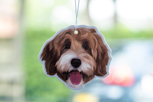 Autotuoksu Labradoodle koira - hauska auton ilmanraikastin - Lempi Lifestyle