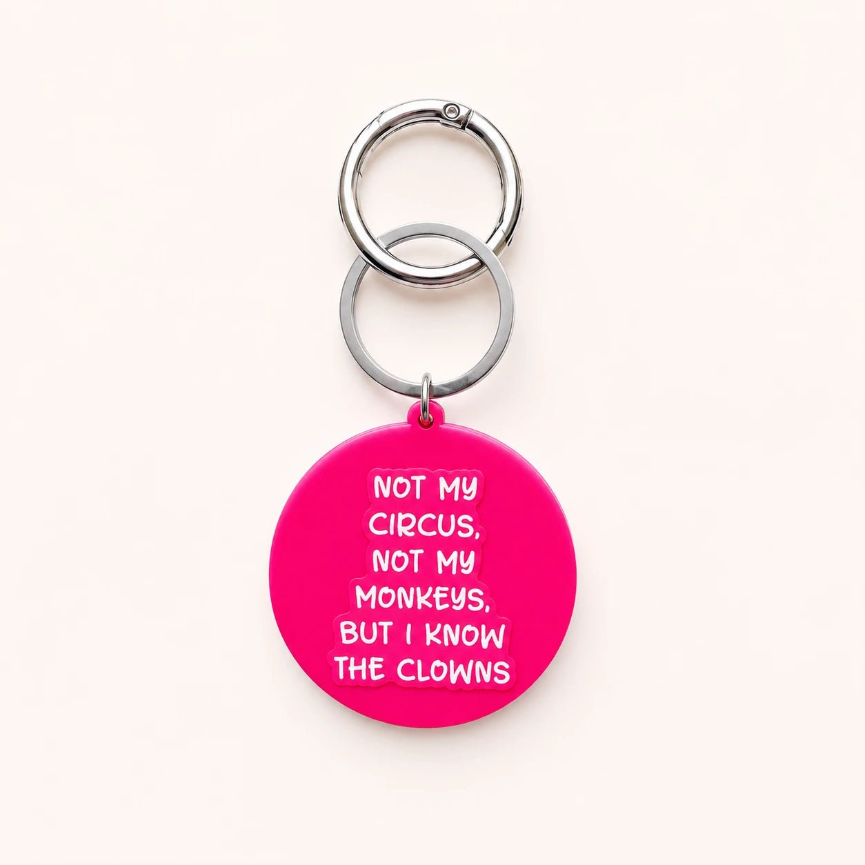 Avaimenperä Not my circus not my monkeys - asenne laukkukoru - Lempi Lifestyle
