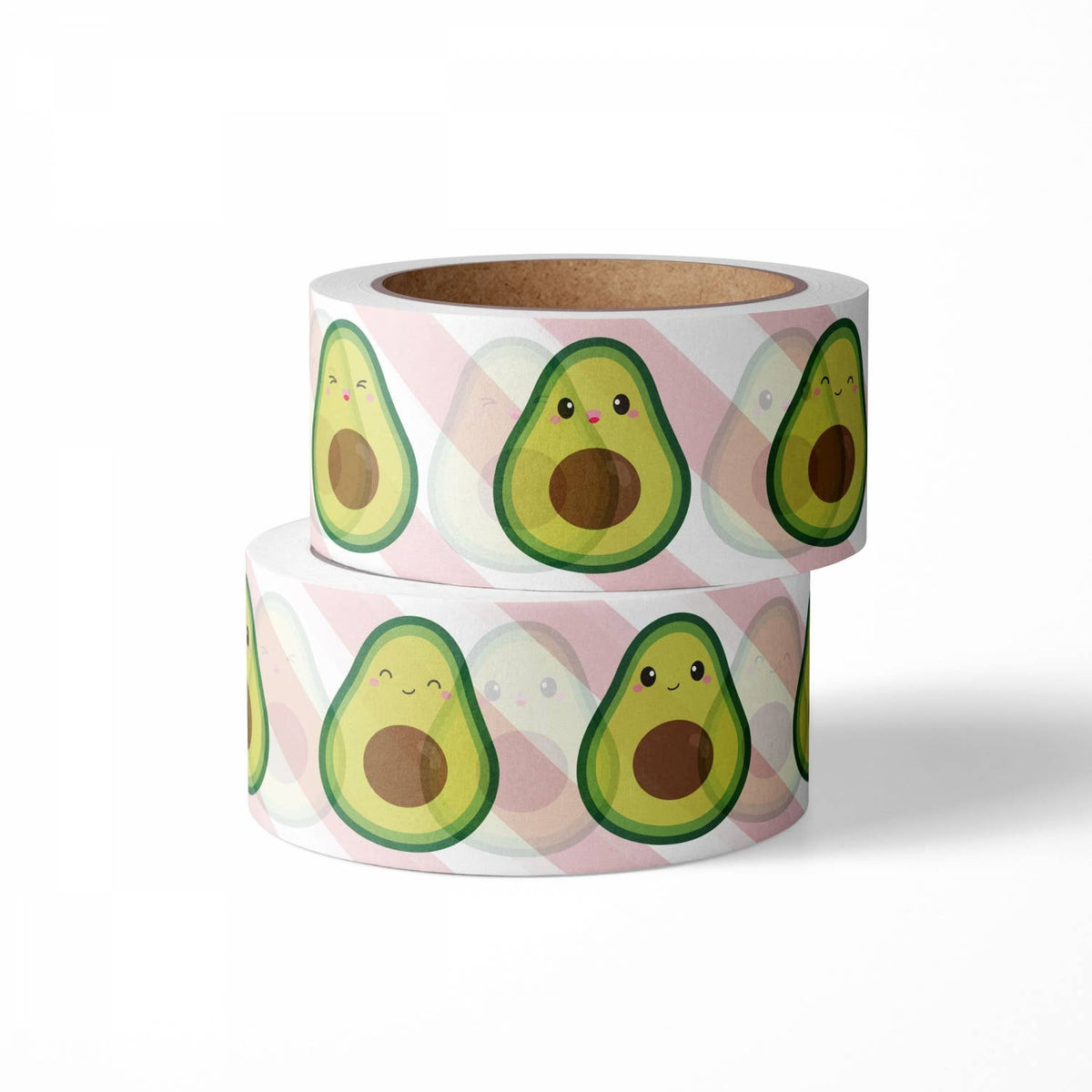 Avocado koristeluteippi 15 mm x 10 m – Kaunis kuvioteippi askarteluun ja paketointiin - Lempi Lifestyle