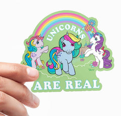 Vinyylitarra - Unicorns Are Real Sticker