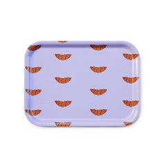 Croissant Tarjoilutarjotin 27 x 20 cm – Lila puutarjotin