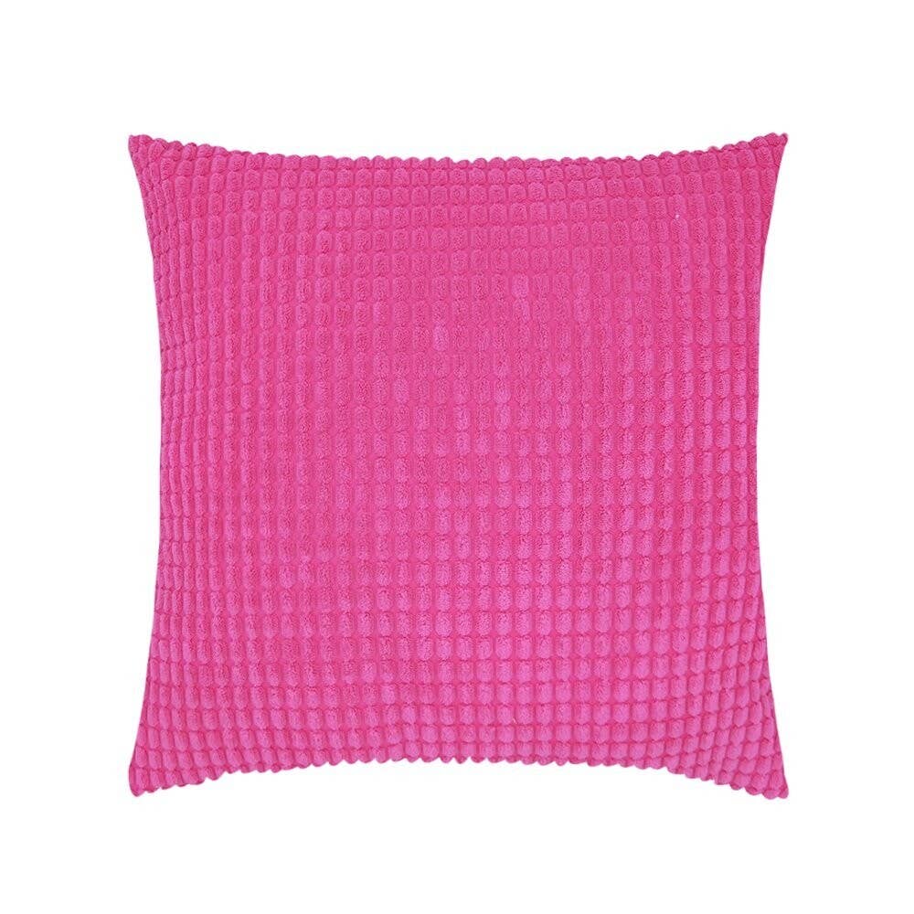 Tyynynpäälinen, vakosamettinen ruudukko pinkki