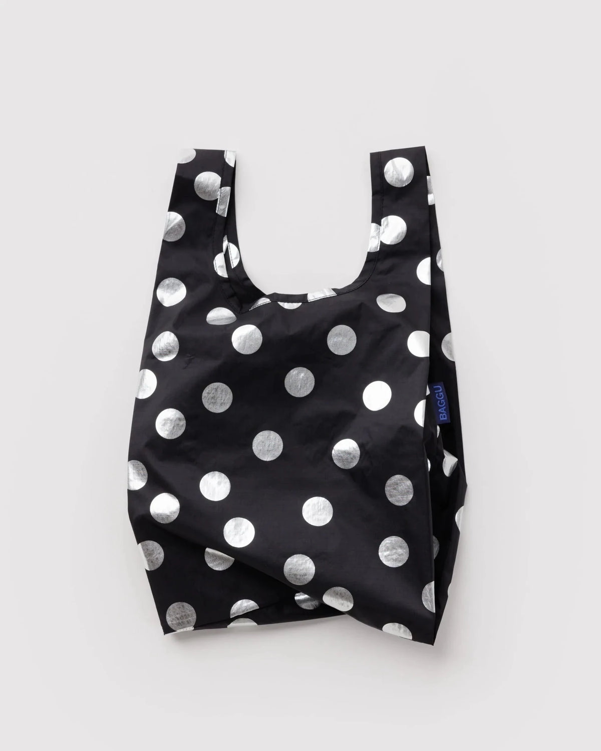 Baby Baggu pieni kestokassi - Silver Metallic Polka Dot - Lempi Lifestyle