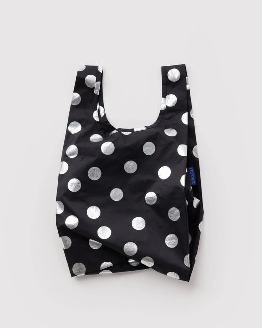 Baby Baggu pieni kestokassi - Silver Metallic Polka Dot - Lempi Lifestyle