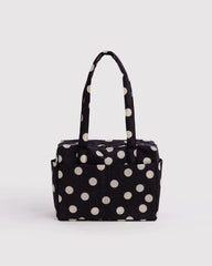 Baggu Everyday Cloud Bag laukku - Black and Cream Polka Dot - Lempi Lifestyle