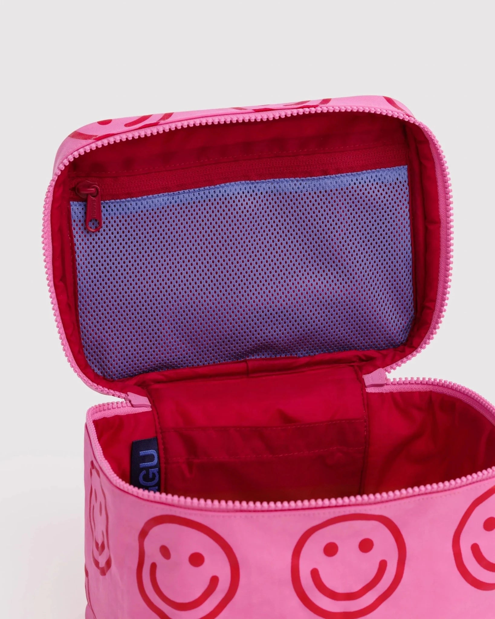 Baggu Large Cosmetic Case meikkilaukku - Azalea Pink Happy - Lempi Lifestyle