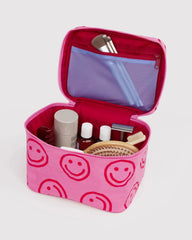 Baggu Large Cosmetic Case meikkilaukku - Azalea Pink Happy - Lempi Lifestyle