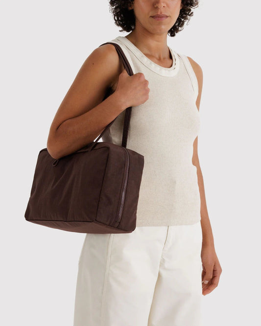 Baggu Medium Nylon Bowler Bag - Coffee - Lempi Lifestyle