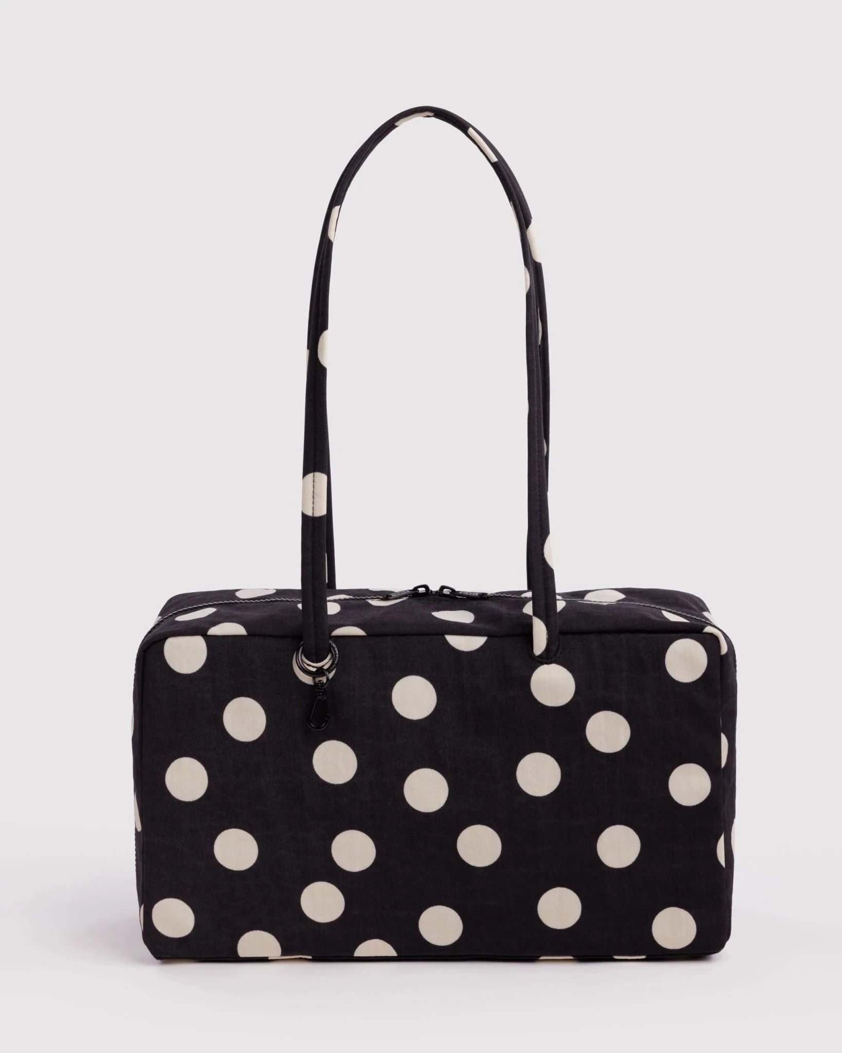 Baggu Medium Nylon Bowler käsilaukku - Black and Cream Polka Dot - Lempi Lifestyle