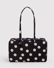 Baggu Medium Nylon Bowler käsilaukku - Black and Cream Polka Dot - Lempi Lifestyle