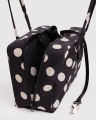 Baggu Medium Nylon Bowler käsilaukku - Black and Cream Polka Dot - Lempi Lifestyle
