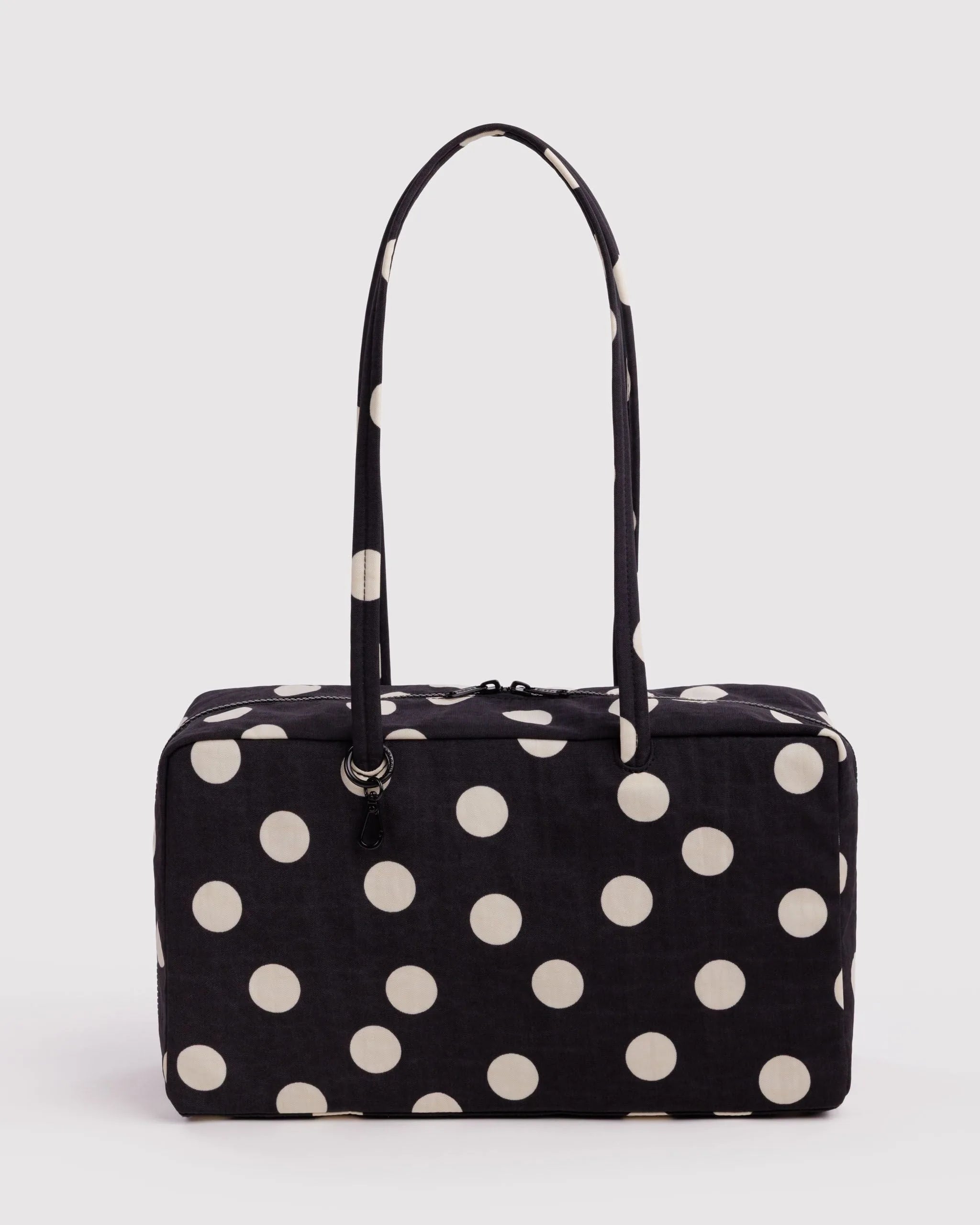 Baggu Medium Nylon Bowler käsilaukku - Black and Cream Polka Dot - Lempi Lifestyle