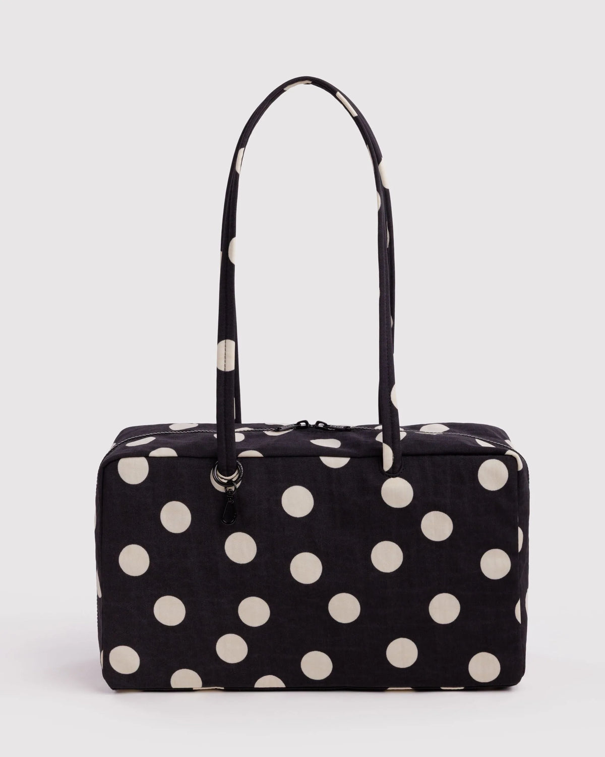 Baggu Medium Nylon Bowler käsilaukku - Black and Cream Polka Dot - Lempi Lifestyle