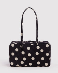 Baggu Medium Nylon Bowler käsilaukku - Black and Cream Polka Dot - Lempi Lifestyle