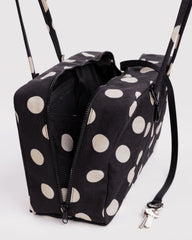 Baggu Medium Nylon Bowler käsilaukku - Black and Cream Polka Dot - Lempi Lifestyle