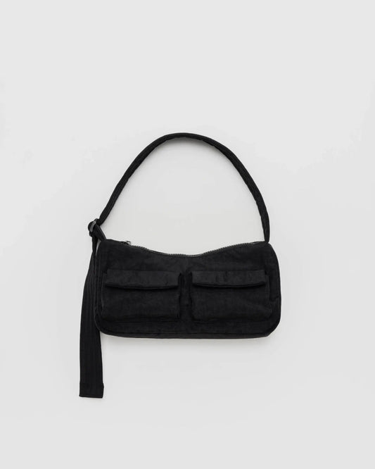 Baggu Mini Nylon Shoulder Bag – mini olkalaukku musta - Lempi Lifestyle