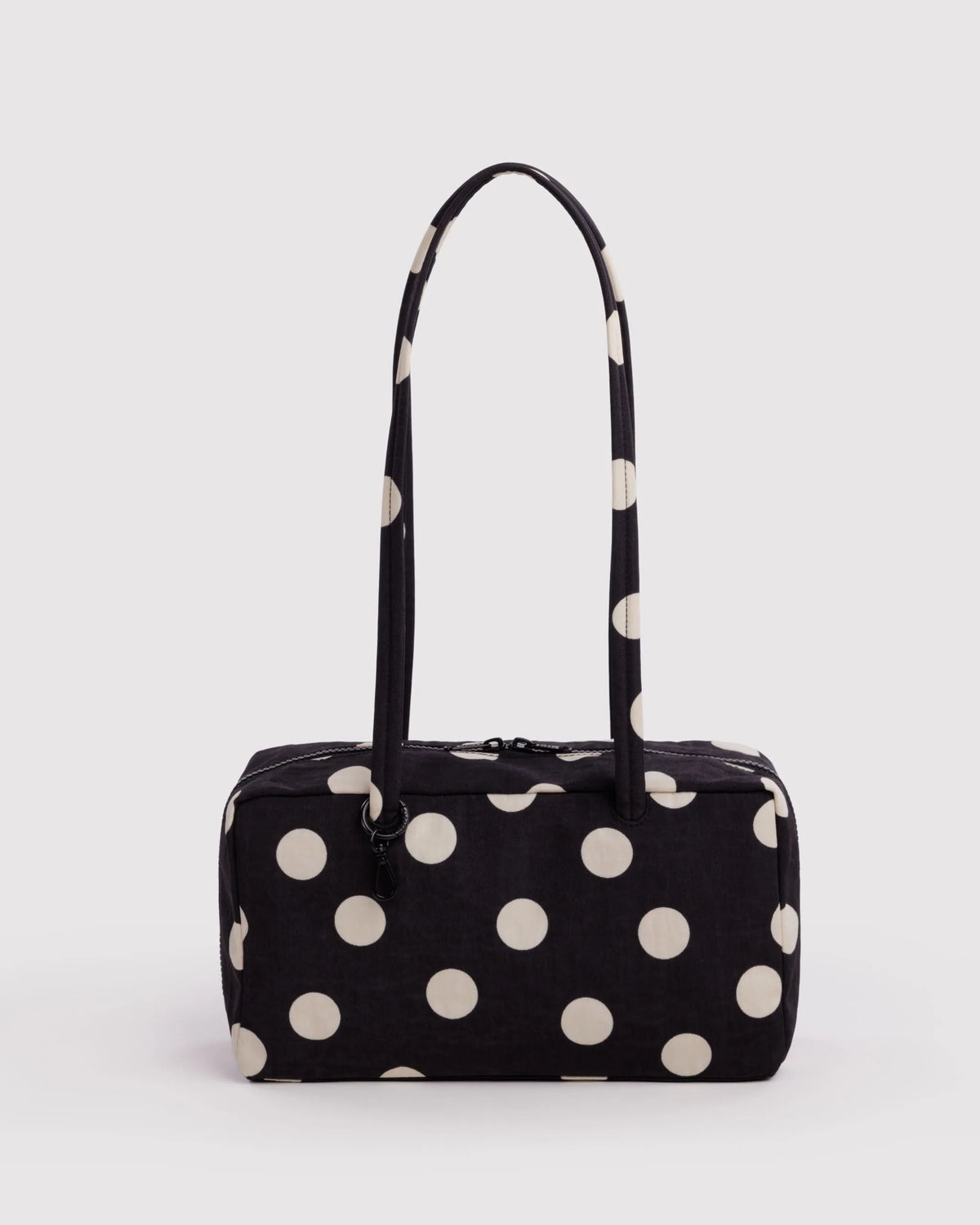Baggu Nylon Bowler laukku - Black and Cream Polka Dot - Lempi Lifestyle