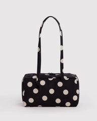 Baggu Nylon Bowler laukku - Black and Cream Polka Dot - Lempi Lifestyle