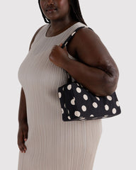Baggu Nylon Bowler laukku - Black and Cream Polka Dot - Lempi Lifestyle
