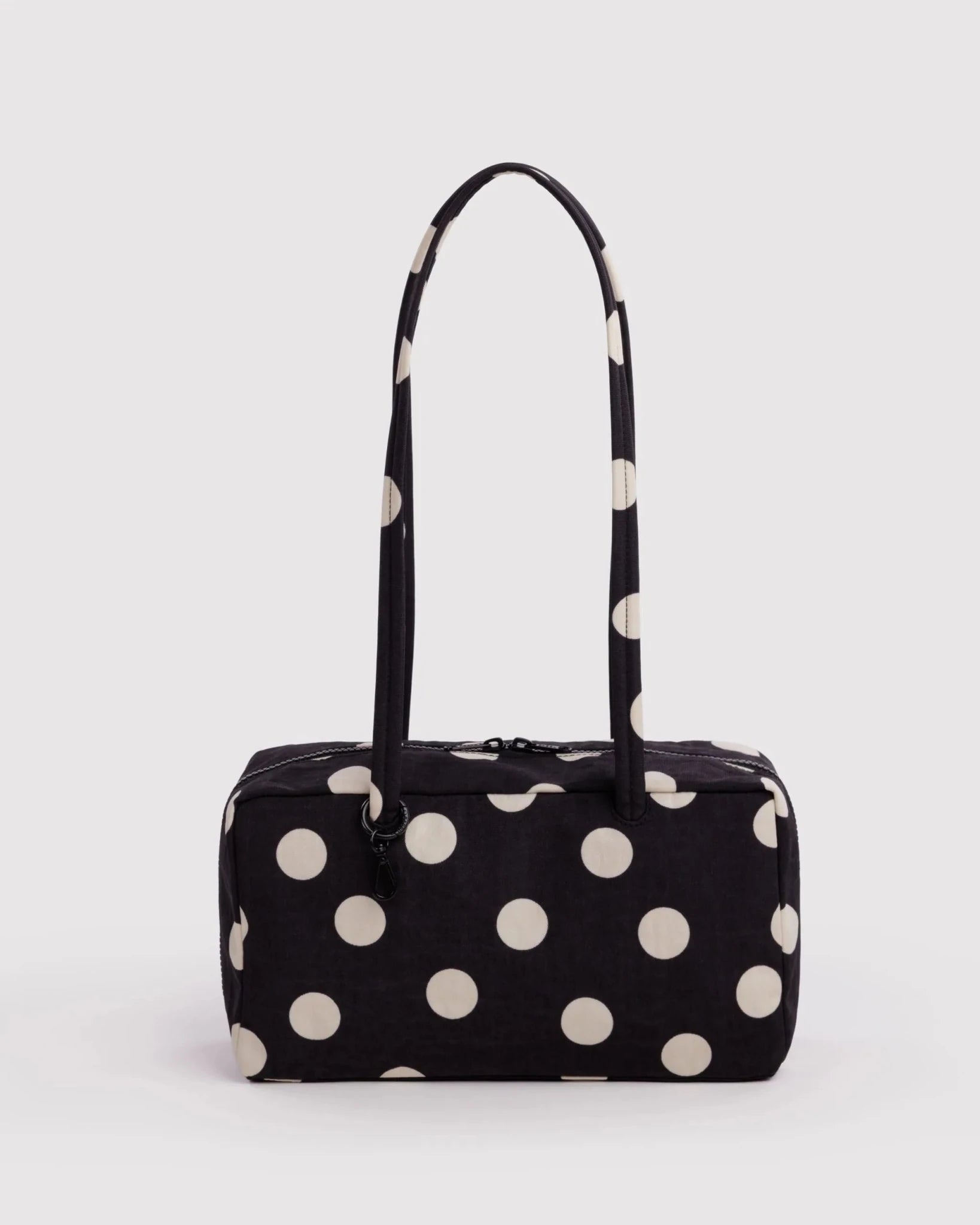 Baggu Nylon Bowler laukku - Black and Cream Polka Dot - Lempi Lifestyle