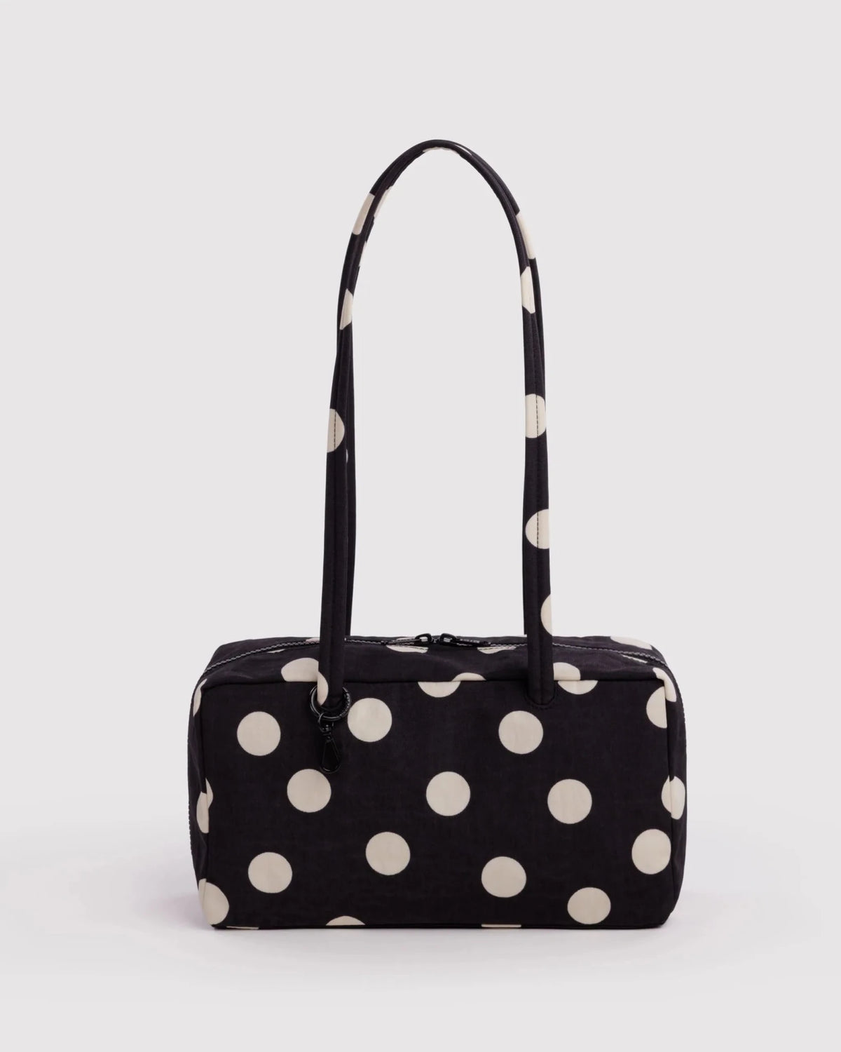 Baggu Nylon Bowler laukku - Black and Cream Polka Dot - Lempi Lifestyle