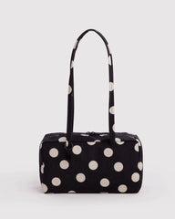 Baggu Nylon Bowler laukku - Black and Cream Polka Dot - Lempi Lifestyle