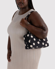 Baggu Nylon Bowler laukku - Black and Cream Polka Dot - Lempi Lifestyle