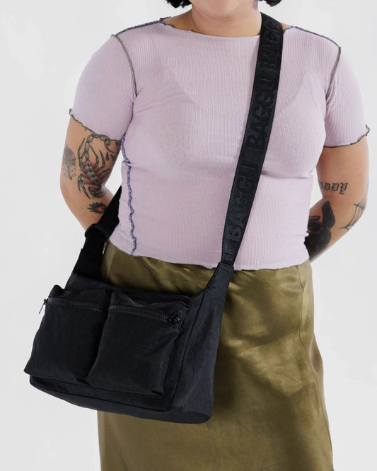 Baggu Nylon Shoulder Bag – olkalaukku musta - Lempi Lifestyle