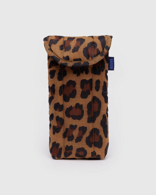 Baggu puffy - topattu silmälasikotelo, leopardi - Lempi Lifestyle